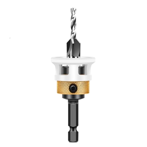 Holzbearbeitungsgrenze Vier Kanten Countersink Bohrerlegierung Bohrkegel Bohrmaschine Einstellbare Tiefe Stufe Bohrerschraube Bohrer Bohrer,4.0x10 Mm von Ddyspan