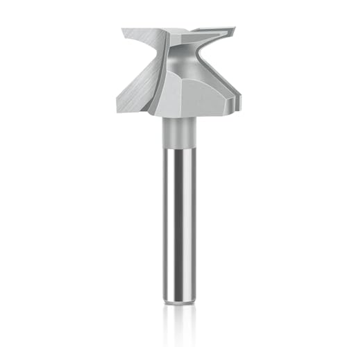 R10 1/4 "Schaft 6mm Shank Holzbearbeitung Router Bit, Zunge Und Groove Router Bit, Carbid Tipp V Bit,6.35x21.5mm von Ddyspan