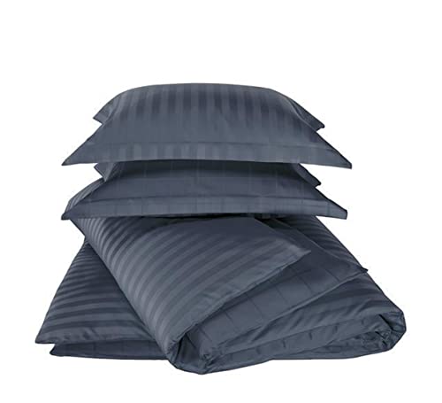 De Witte Lietaer Bettwäsche Zygo Indigo Bettbezug + 2 Kissenbezüge mit Lenkrad gekämmte Baumwolle blau Marineblau 240 x 220 cm De Witte Lietaer Bettwäsche Zygo Indigo Bettbezug + 2 Kissenbezüge mit Lenkrad gekämmte Baumwolle blau Marineblau 240 x 220 cm von De Witte Lietaer