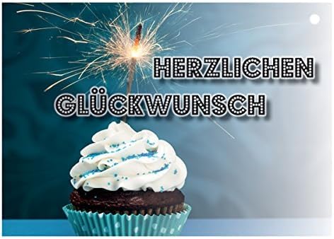 DeCoArt... 10 Ballonflugkarten Wettflugkarten Herzlichen Glückwunsch Muffin von DeCoArt... by Kathrin Friedenstab-Maschner