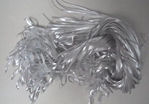 DeCoArt... 100 Ballonverschlüsse Silber * Made in Germany * mit 1,2 m Polyband geeignet für Heliumbefüllung von DeCoArt... by Kathrin Friedenstab-Maschner