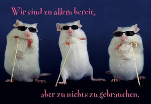 DeCoArt... Magnet Mäuse Brille Stock Wir sind zu allem bereit, aber zu nicht zu gebrauchen ca 8x5,3x0,3 cm verpackt von DeCoArt... by Kathrin Friedenstab-Maschner