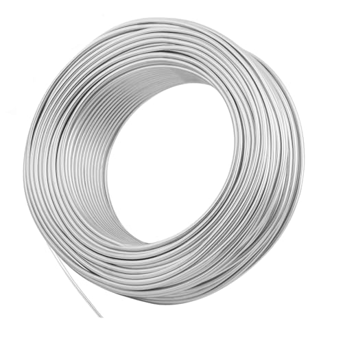 DeJivsin 30m Basteldraht, 3mm Weicher Aluminium Draht, Schmuckdraht zum Basteln, Aluminiumdraht für Schmuck, Dekoteile, DIY-Skulpturen, Kranzherstellung DeJivsin 30m Basteldraht, 3mm Weicher Aluminium Draht, Schmuckdraht zum Basteln, Aluminiumdraht für Schmuck, Dekoteile, DIY-Skulpturen, Kranzherstellung von DeJivsin