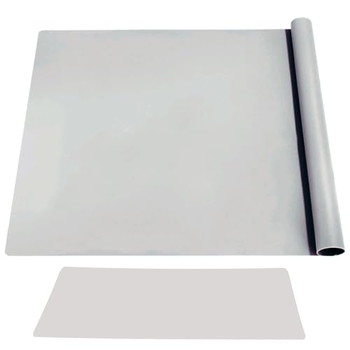 DeJivsin Silikonmatte, 70 x 50 cm, Bastelunterlage Kinder Grau, Malunterlage für Kinder, Arbeitsplattenschutz, Silikon-Gebäckmatte, Malunterlage für Malen, Gießharz, Epoxidharz Handwerk von DeJivsin