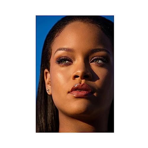 Rihanna Poster auf Leinwand, Wandkunst, Dekordruck, Bild, Gemälde für Wohnzimmer, Schlafzimmer, Dekoration, ungerahmt, 30 x 45 cm von DeUyo