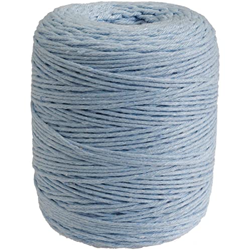 DéVa Makramee Garn - 2mm x 300m Länge - Makramee Band aus 100% Baumwolle hellblau von DéVa