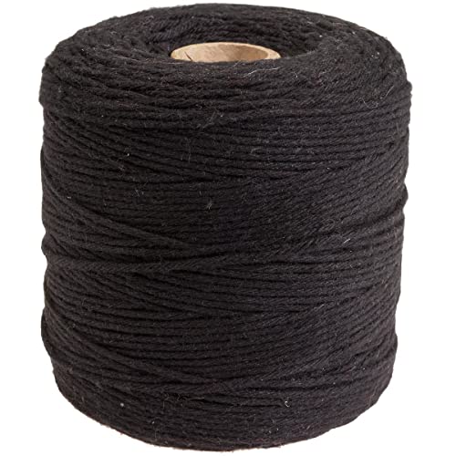 DéVa Makramee Garn - 2mm x 300m Länge - Makramee Band aus 100% Baumwolle schwarz DéVa Makramee Garn - 2mm x 300m Länge - Makramee Band aus 100% Baumwolle schwarz von DéVa