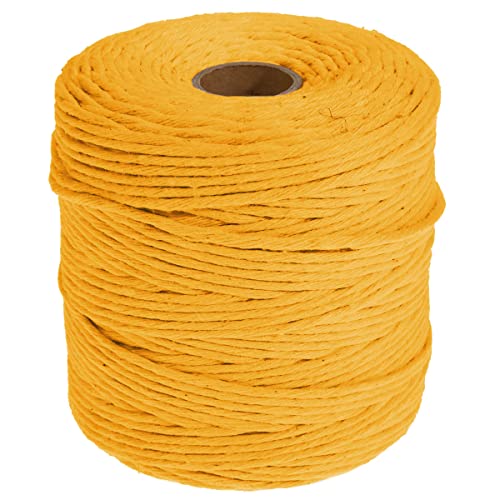 DéVa Makramee Garn - 3mm x 200m Länge - Makramee Band aus 100% Baumwolle gelb DéVa Makramee Garn - 3mm x 200m Länge - Makramee Band aus 100% Baumwolle gelb von DéVa