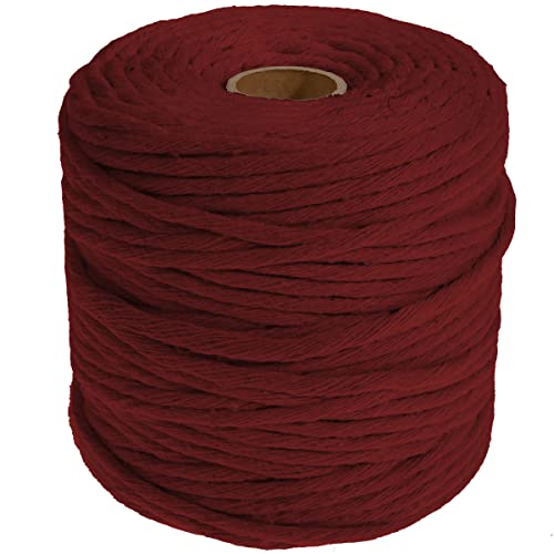 DéVa Makramee Garn - 5mm x 100m Länge - Makramee Band aus 100% Baumwolle bordeaux DéVa Makramee Garn - 5mm x 100m Länge - Makramee Band aus 100% Baumwolle bordeaux von DéVa