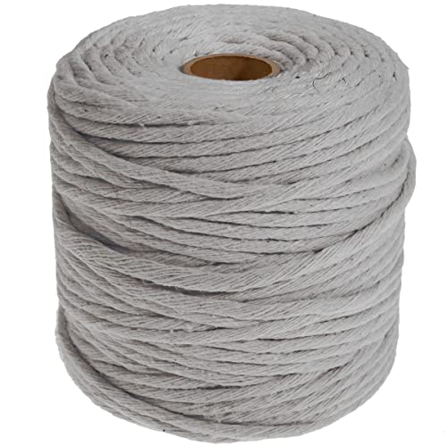 DéVa Makramee Garn - 5mm x 100m Länge - Makramee Band aus 100% Baumwolle hellgrau DéVa Makramee Garn - 5mm x 100m Länge - Makramee Band aus 100% Baumwolle hellgrau von DéVa