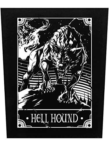 Deadly Tarot Hell Hound Rücken Patch Schwarz 29.3x36cm Deadly Tarot Hell Hound Rücken Patch Schwarz 29.3x36cm von Deadly Tarot