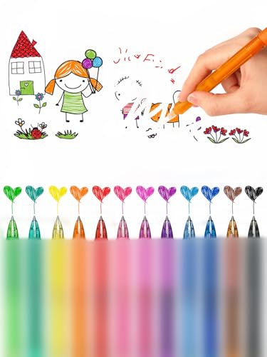 DealKits 12er Bunt Kugelschreiber Set, 12 Farben Radierbarer Tintenroller, Tintenroller Set mit Radiergummi, Strichstärke 0,5 mm, ideal für Büro und Schule, Löschbarer Gelschreiber Radierstift DealKits 12er Bunt Kugelschreiber Set, 12 Farben Radierbarer Tintenroller, Tintenroller Set mit Radiergummi, Strichstärke 0,5 mm, ideal für Büro und Schule, Löschbarer Gelschreiber Radierstift von DealKits