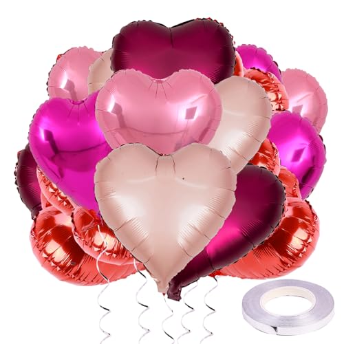 Herzluftballons 25 Stück Hochzeitsdeko 5 Rot Herzluftballons 25 Stück Hochzeitsdeko 5 Rot von Deauparkoty