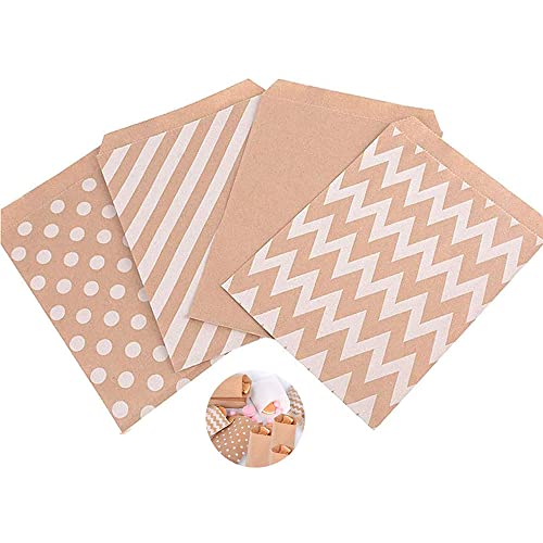 Deautie Brown Papiertüten, 100Pcs Weihnachten Tüten Papier, Brown Candy Bags, Süßigkeiten Tüten Papier, Kleine Papiergeschenktüten, für Weihnachten, Geburtstag, Süßigkeiten Kekse Essen (4 Arten) Deautie Brown Papiertüten, 100Pcs Weihnachten Tüten Papier, Brown Candy Bags, Süßigkeiten Tüten Papier, Kleine Papiergeschenktüten, für Weihnachten, Geburtstag, Süßigkeiten Kekse Essen (4 Arten) von Deautie