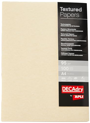 DECAdry Everyday Briefkopf Präsentationspapier (95 g/m², DIN A4), 100 Blatt champagnerfarben von APLI