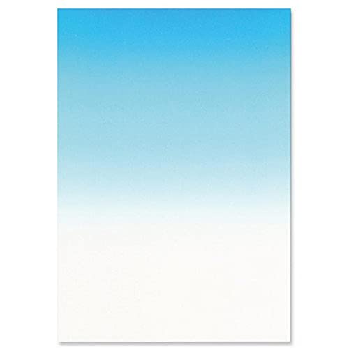 DECAdry Papier für Laser- und Tintenstrahldrucker mit Farbverlauf (80 g/m²) 100 Blatt blau von DECAdry