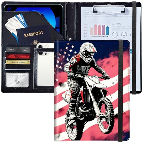 Padfolio/Portfolio-Ordner, Klemmbrett, amerikanische Flagge, personalisiertes Leder-Portfolio, Padfolio mit Lebenslauf-Dokumenten, Organizer, Briefgröße, A4, Schreibblock, Visitenkartenhalter für Padfolio/Portfolio-Ordner, Klemmbrett, amerikanische Flagge, personalisiertes Leder-Portfolio, Padfolio mit Lebenslauf-Dokumenten, Organizer, Briefgröße, A4, Schreibblock, Visitenkartenhalter für von Decahouy