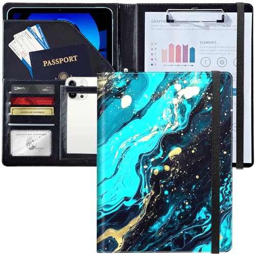 Padfolio/Portfolio-Ordner, Klemmbrett, goldfarbener Glitzer, Marmor, personalisiertes Leder-Portfolio, Padfolio mit Lebenslauf-Dokumenten, Organizer, Briefgröße, A4, Schreibblock, Visitenkartenhalter Padfolio/Portfolio-Ordner, Klemmbrett, goldfarbener Glitzer, Marmor, personalisiertes Leder-Portfolio, Padfolio mit Lebenslauf-Dokumenten, Organizer, Briefgröße, A4, Schreibblock, Visitenkartenhalter von Decahouy