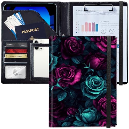 Padfolio/Portfolio-Ordner, Klemmbrett, personalisiertes Leder-Portfolio, Padfolio mit Lebenslauf-Dokumenten, Organizer, Briefgröße, A4, Schreibblock, Visitenkartenhalter für Männer und Frauen Padfolio/Portfolio-Ordner, Klemmbrett, personalisiertes Leder-Portfolio, Padfolio mit Lebenslauf-Dokumenten, Organizer, Briefgröße, A4, Schreibblock, Visitenkartenhalter für Männer und Frauen von Decahouy