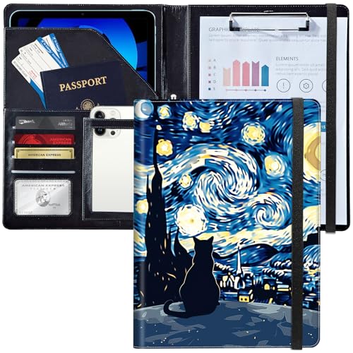 Padfolio/Portfolio-Ordner, Klemmbrett, personalisiertes Leder-Portfolio, Padfolio mit Lebenslauf-Dokumenten, Organizer, Briefgröße, A4, Schreibblock, Visitenkartenhalter für Männer und Frauen Padfolio/Portfolio-Ordner, Klemmbrett, personalisiertes Leder-Portfolio, Padfolio mit Lebenslauf-Dokumenten, Organizer, Briefgröße, A4, Schreibblock, Visitenkartenhalter für Männer und Frauen von Decahouy
