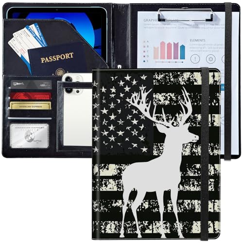 Padfolio/Portfolio-Ordner, Klemmbrett, personalisiertes Leder-Portfolio, Padfolio mit Lebenslauf-Dokumenten, Organizer, Briefgröße, A4, Schreibblock, Visitenkartenhalter für Männer und Frauen Padfolio/Portfolio-Ordner, Klemmbrett, personalisiertes Leder-Portfolio, Padfolio mit Lebenslauf-Dokumenten, Organizer, Briefgröße, A4, Schreibblock, Visitenkartenhalter für Männer und Frauen von Decahouy