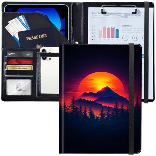 Padfolio/Portfolio-Ordner, Klemmbrett, personalisiertes Leder-Portfolio, Padfolio mit Lebenslauf-Dokumenten, Organizer, Briefgröße, A4, Schreibblock, Visitenkartenhalter für Männer und Frauen Padfolio/Portfolio-Ordner, Klemmbrett, personalisiertes Leder-Portfolio, Padfolio mit Lebenslauf-Dokumenten, Organizer, Briefgröße, A4, Schreibblock, Visitenkartenhalter für Männer und Frauen von Decahouy