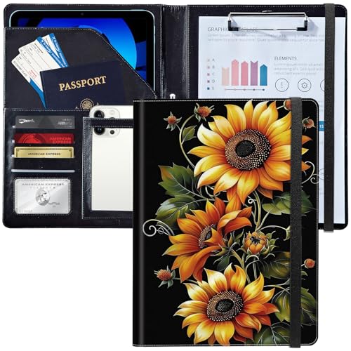 Padfolio/Portfolio-Ordner, Klemmbrett, personalisiertes Leder-Portfolio, Padfolio mit Lebenslauf-Dokumenten, Organizer, Briefgröße, A4, Schreibblock, Visitenkartenhalter für Männer und Frauen Padfolio/Portfolio-Ordner, Klemmbrett, personalisiertes Leder-Portfolio, Padfolio mit Lebenslauf-Dokumenten, Organizer, Briefgröße, A4, Schreibblock, Visitenkartenhalter für Männer und Frauen von Decahouy