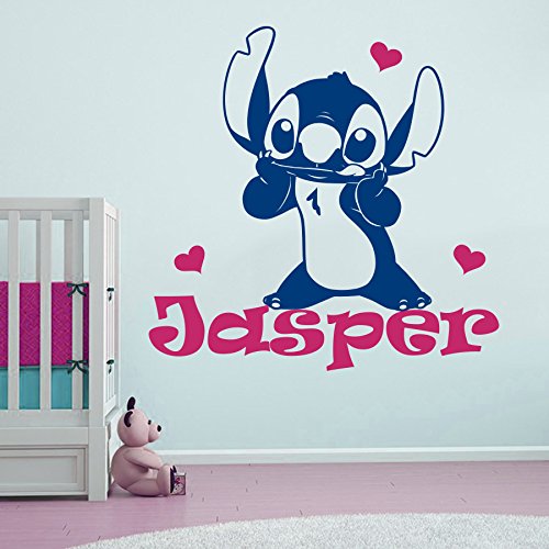 Vinyl Wandtattoo Lilo und Stitch mit Namen für Mädchen Junge Kinder Initiale Brauch Personifiziert Monogramm Ohana Wandaufkleber Wandsticker Wanddekoration Kinderzimmer Babyzimmer Spielzimmer A405 Vinyl Wandtattoo Lilo und Stitch mit Namen für Mädchen Junge Kinder Initiale Brauch Personifiziert Monogramm Ohana Wandaufkleber Wandsticker Wanddekoration Kinderzimmer Babyzimmer Spielzimmer A405 von DecalStoreVienna
