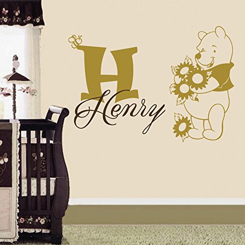 Vinyl Wandtattoo Personalisierter Name Monogramm Winnie Puuh the Pooh mit Namen für Mädchen Junge Kinder Baby Bär Wandaufkleber Wandsticker Wanddekoration Dekoration für Kinderzimmer Babyzimmer A522 Vinyl Wandtattoo Personalisierter Name Monogramm Winnie Puuh the Pooh mit Namen für Mädchen Junge Kinder Baby Bär Wandaufkleber Wandsticker Wanddekoration Dekoration für Kinderzimmer Babyzimmer A522 von DecalStoreVienna