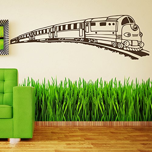 Vinyl Wandtattoo Welt Zug Lokomotive Kinder Eisenbahn Wandaufkleber Wandsticker Wanddekoration Fototapete Dekoration für Kinderzimmer Schlafzimmer Wohnzimmer Arbeitszimmer Kabinett Zimmer M128 Vinyl Wandtattoo Welt Zug Lokomotive Kinder Eisenbahn Wandaufkleber Wandsticker Wanddekoration Fototapete Dekoration für Kinderzimmer Schlafzimmer Wohnzimmer Arbeitszimmer Kabinett Zimmer M128 von DecalStoreVienna