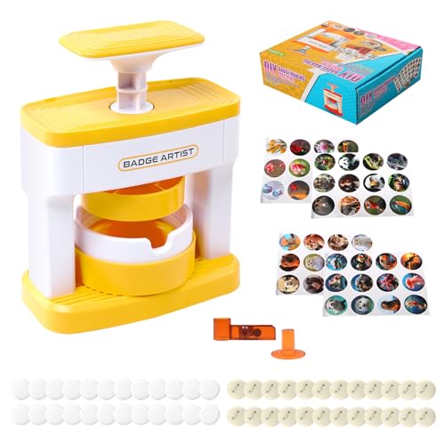 Button Maker Badge Machine mit 48 Abzeichen, 55 mm Buttonmaschine Hochwertiges ABS Material, Kann DIY Abzeichen Buttons Umweltfreundlich und Geruchlos, für die Herstellung von Abzeichen, Geschenken Button Maker Badge Machine mit 48 Abzeichen, 55 mm Buttonmaschine Hochwertiges ABS Material, Kann DIY Abzeichen Buttons Umweltfreundlich und Geruchlos, für die Herstellung von Abzeichen, Geschenken von Dechoga