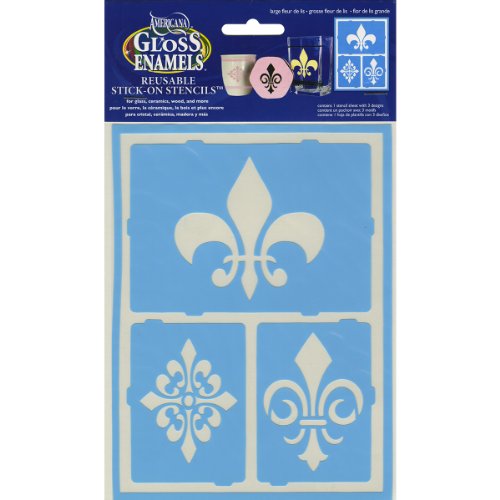 Americana Gloss Enamel Stencils 8"X6"-Large Fleur De Lis Americana Gloss Enamel Stencils 8"X6"-Large Fleur De Lis von Deco Art