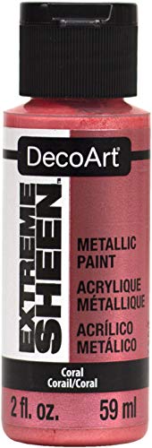 Deco Art DPM26-30 Acrylfarbe für Kunst und Handwerk, acryl, korallenrot, Einheitsgröße, 2 FL Oz von Deco Art