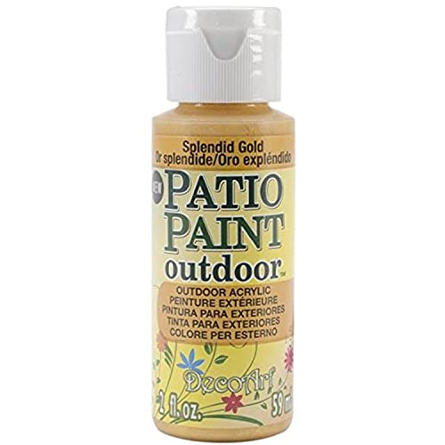 Deco Art Outdoor Acrylfarbe, Acryl, Goldfarben, 59 ml Deco Art Outdoor Acrylfarbe, Acryl, Goldfarben, 59 ml von DecoArt