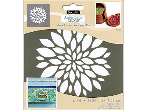 Deco Art decads-k.108 Americana Decor Schablone Zinnia, 15,2 cm von 15,2 cm Deco Art decads-k.108 Americana Decor Schablone Zinnia, 15,2 cm von 15,2 cm von Deco Art