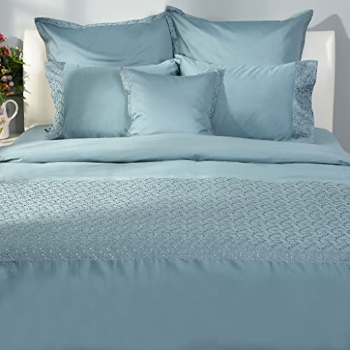 Deco Mex BOVRIBBON574K Kingsize-Bett-Set 7-teilig Ribbon Trim 220x240cm blau Deco Mex BOVRIBBON574K Kingsize-Bett-Set 7-teilig Ribbon Trim 220x240cm blau von Deco Mex