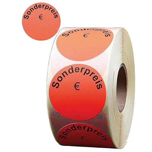 Deco Woerner Aktions-Etiketten Sale Haftetiketten rot Sonderpreis 30 mm Ø Rolle à 1000 St. Deco Woerner Aktions-Etiketten Sale Haftetiketten rot Sonderpreis 30 mm Ø Rolle à 1000 St. von Deco Woerner