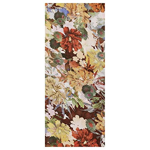Deco Woerner Herbstliches Stoffbanner,Herbstblumen' 75 x 180 cm bunt Herbstbanner Textil-Banner Stoff-Display Banner für Innen & Außen von Deco Woerner