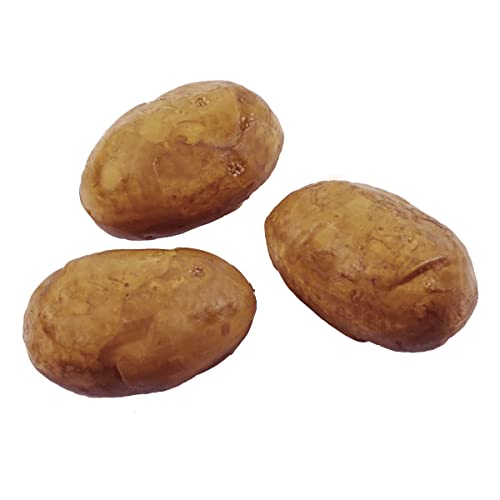 Deco Woerner Kartoffeln Lebensmittel-Attrappe 11 x 14 cm 3 STK. Fake Kartoffel Deko Gemüse naturgetreue Kartoffeln Künstliches Gemüse von Deco Woerner