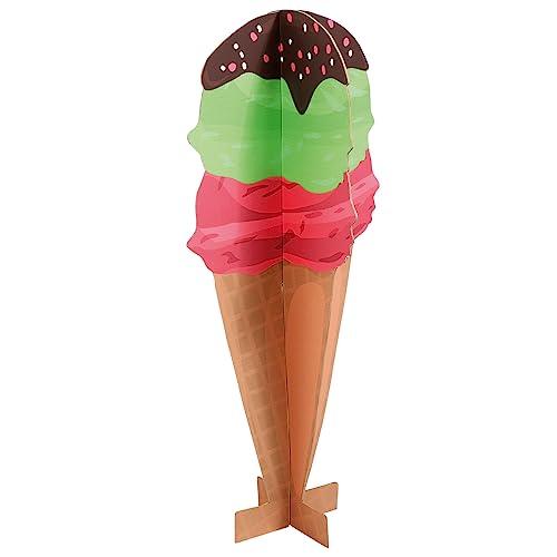 Deko-Attrappe Süßigkeiten-Deko XXL-Deko Sommerdeko Waffel-EIS Aufsteller 90 cm Deko-Attrappe Süßigkeiten-Deko XXL-Deko Sommerdeko Waffel-EIS Aufsteller 90 cm von Deco Woerner