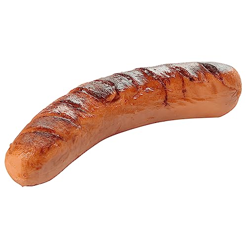 Fake Rote Bratwurst gegrillt, Grillwurst Lebensmittel-Attrappe 4 x 15 cm Dekoration Imitat Fake Food von Deco Woerner