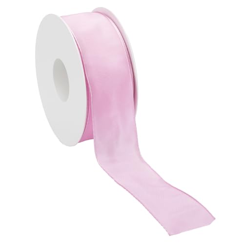 Geschenkband mit Drahtkante 40 mm x 25 m Stoffband rosa Deko-Geschenkband aus Polyester Geschenkband mit Drahtkante 40 mm x 25 m Stoffband rosa Deko-Geschenkband aus Polyester von Deco Woerner