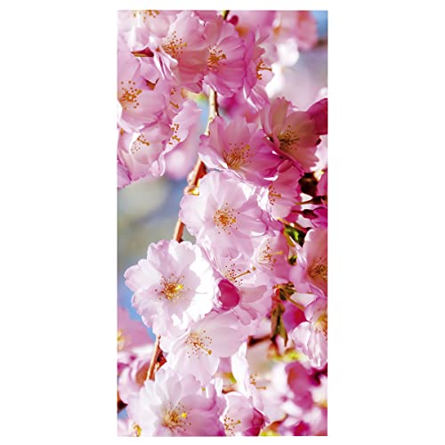 Textilbanner Dekobanner Stoffbanner Stoffposter rosa Kirschblüten 100 x 200 cm von Deco Woerner