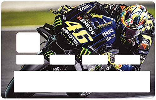 Moto Grand Prix 46 - Kreditkarten Aufkleber – Passgenaue Aufkleber – Differenzieren und dekorieren Sie Ihre Bankkarte nach Ihren Wünschen !! von Deco-idees