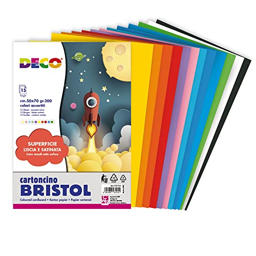 Deco 93941 Papierumschlag Bristol, 15 Fg, mehrfarbig, 50 x 70 cm Deco 93941 Papierumschlag Bristol, 15 Fg, mehrfarbig, 50 x 70 cm von Deco