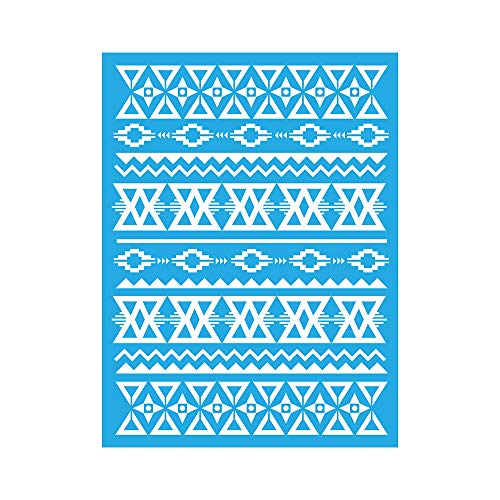 Americana Decor Aztekenmuster-Schablone, Blau, 15,2 x 20,3 cm Americana Decor Aztekenmuster-Schablone, Blau, 15,2 x 20,3 cm von DecoArt