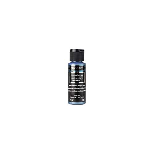 Deco Art CLDA804-2OZ Metallische Acrylfarbe, stahlblau, Einheitsgröße von Deco Art