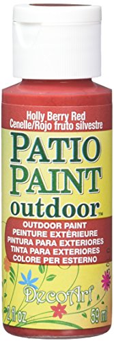 Deco Art Outdoor Acrylfarbe, Acryl, Stechpalmenrot, 59 ml Deco Art Outdoor Acrylfarbe, Acryl, Stechpalmenrot, 59 ml von DecoArt