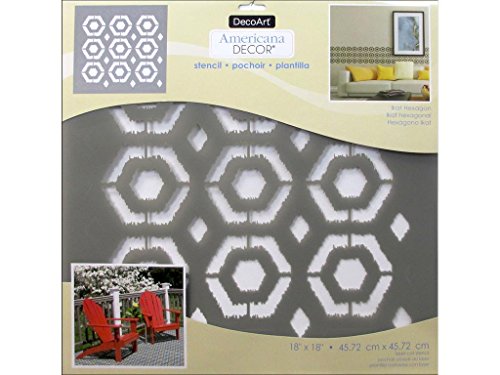 Deco Art decads-k.416 Decor Schablone, 18 x 18 ikathxgn Americana Decor 18 x 18 Ikat Sechseck Deco Art decads-k.416 Decor Schablone, 18 x 18 ikathxgn Americana Decor 18 x 18 Ikat Sechseck von Deco Art