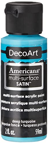 DecoArt Acrylics Mehrzweckfarbe, 59 ml, Deep Türkis Satin DecoArt Acrylics Mehrzweckfarbe, 59 ml, Deep Türkis Satin von DecoArt